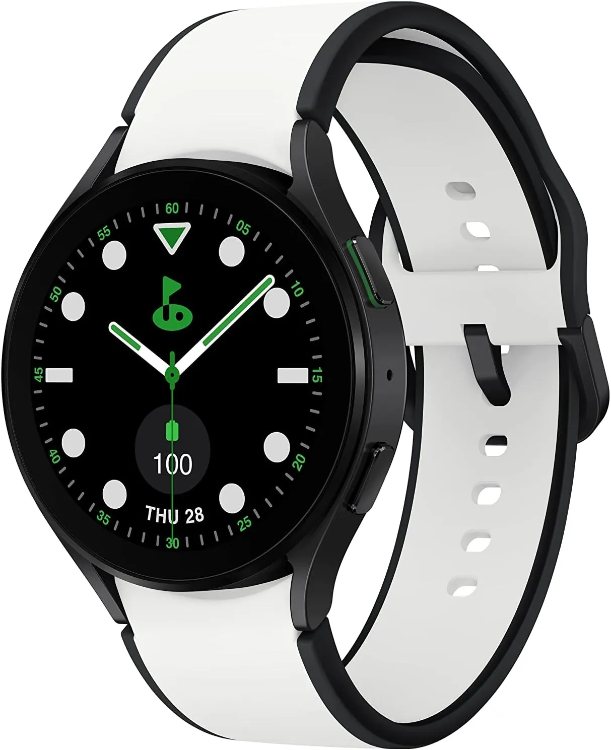 SAMSUNG Galaxy Watch 5 Golf Edition, 44mm Bluetooth Smartwatch w/ Body, Health, Fitness and Sleep Tracker, Improved Battery, Enhanced GPS Tracking, US Version, Gray Bezel w/Two-Tone Band