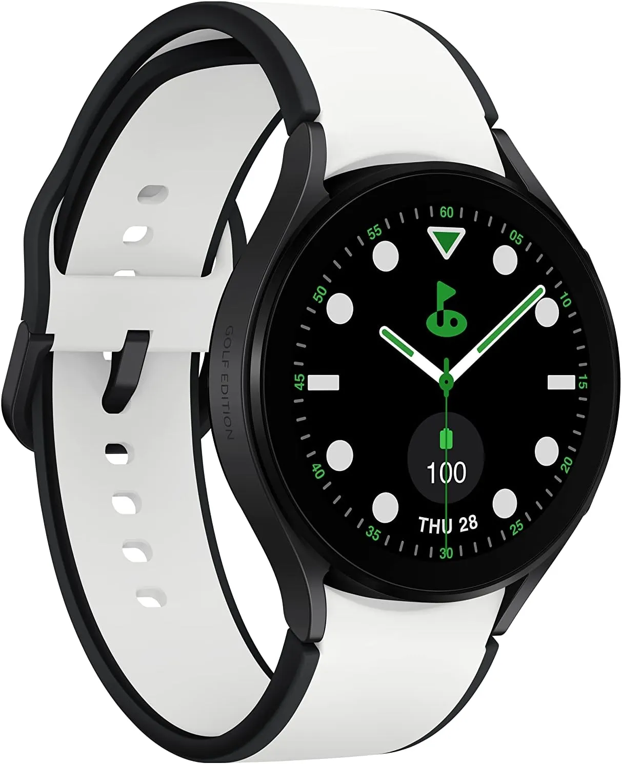 SAMSUNG Galaxy Watch 5 Golf Edition, 44mm Bluetooth Smartwatch w/ Body, Health, Fitness and Sleep Tracker, Improved Battery, Enhanced GPS Tracking, US Version, Gray Bezel w/Two-Tone Band
