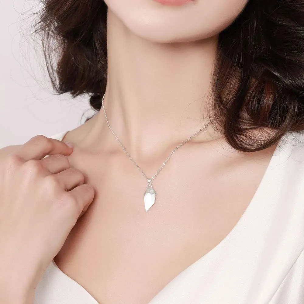 SEVENSTONE Two Souls One Heart Pendant Necklaces Stone Couple Black White Minimalist Magnet Distance Friendship Simple Jewelry Set for Men Women