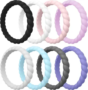 Silicone Ring for Women - 3mm Width 2.5mm Thick