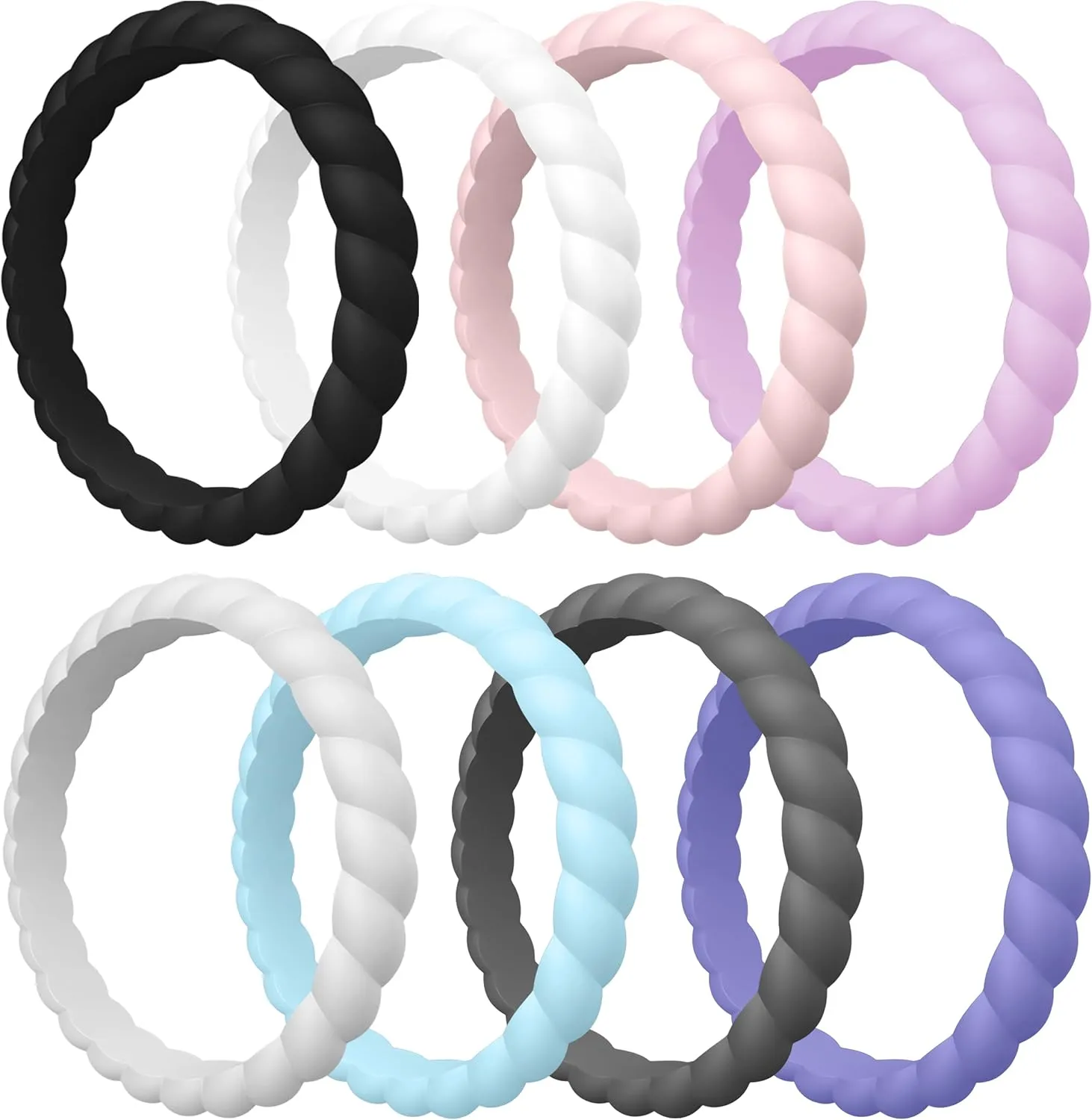 Silicone Ring for Women - 3mm Width 2.5mm Thick