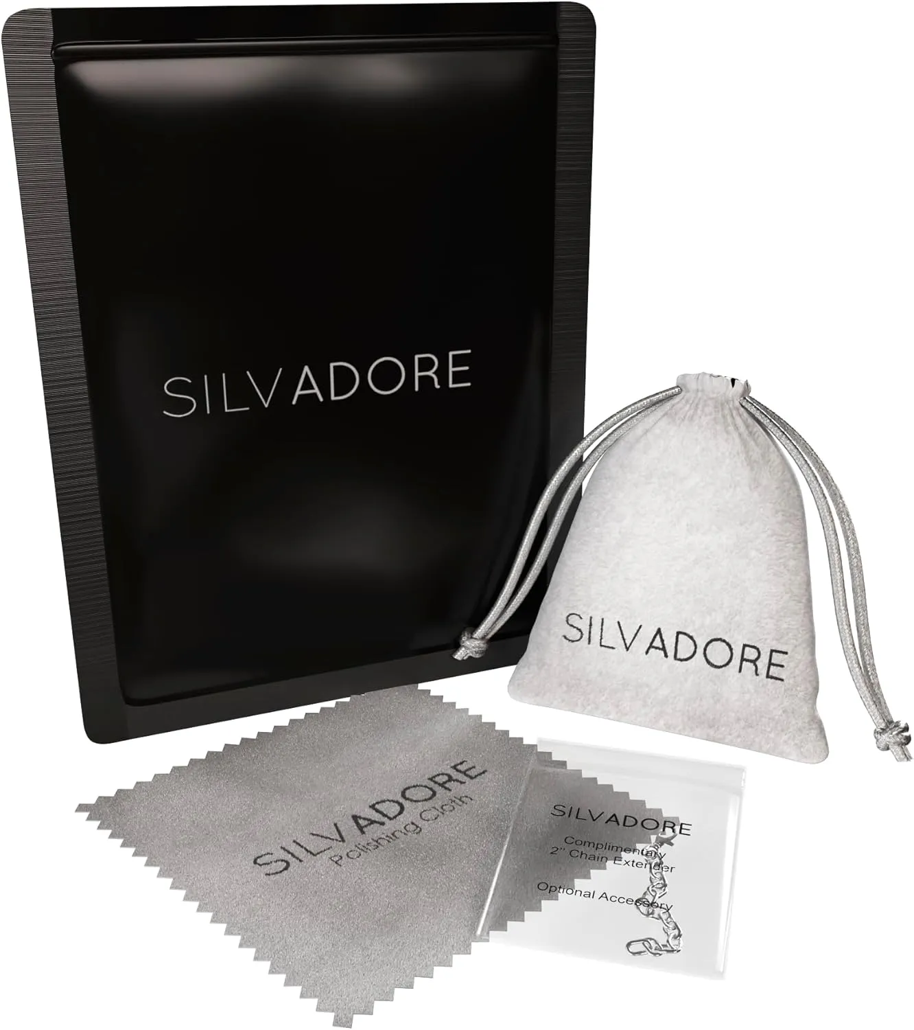 Silvadore Mens Dog Tag Chain Necklace - Silver ROPE Chain / BALL Chain / Stainless Steel CUBAN Link - Real NON TARNISH Surgical Metal - Cable Snake Curb Neck Jewelry - Cadena De Plata Para Hombre - Boys Cool Sterling Gift for Men - 18 to 36 inch