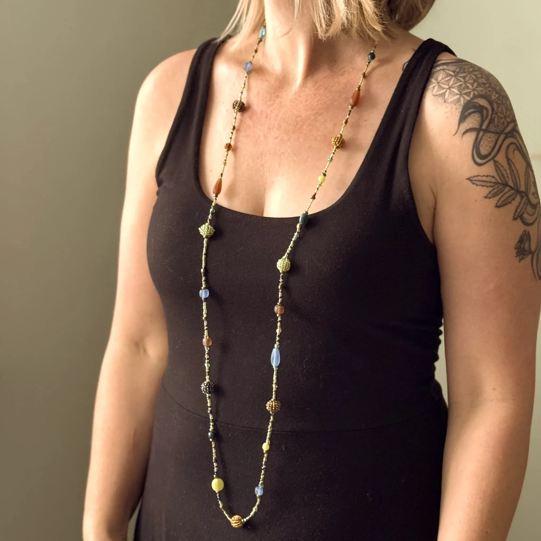 Small Beaded Ball Necklace