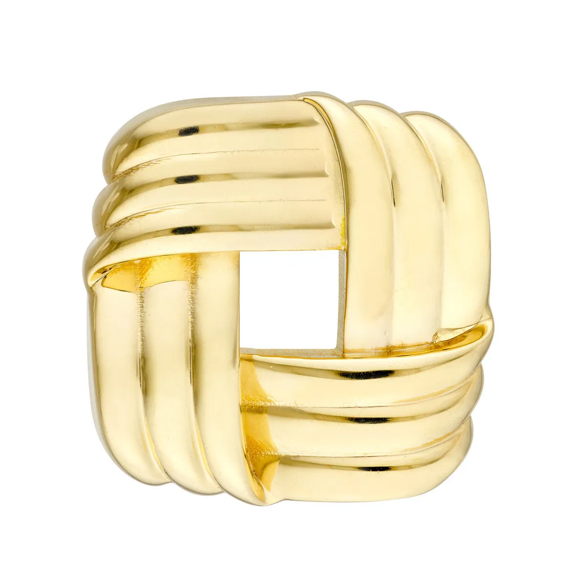 Squared Triple Weave Earrings
