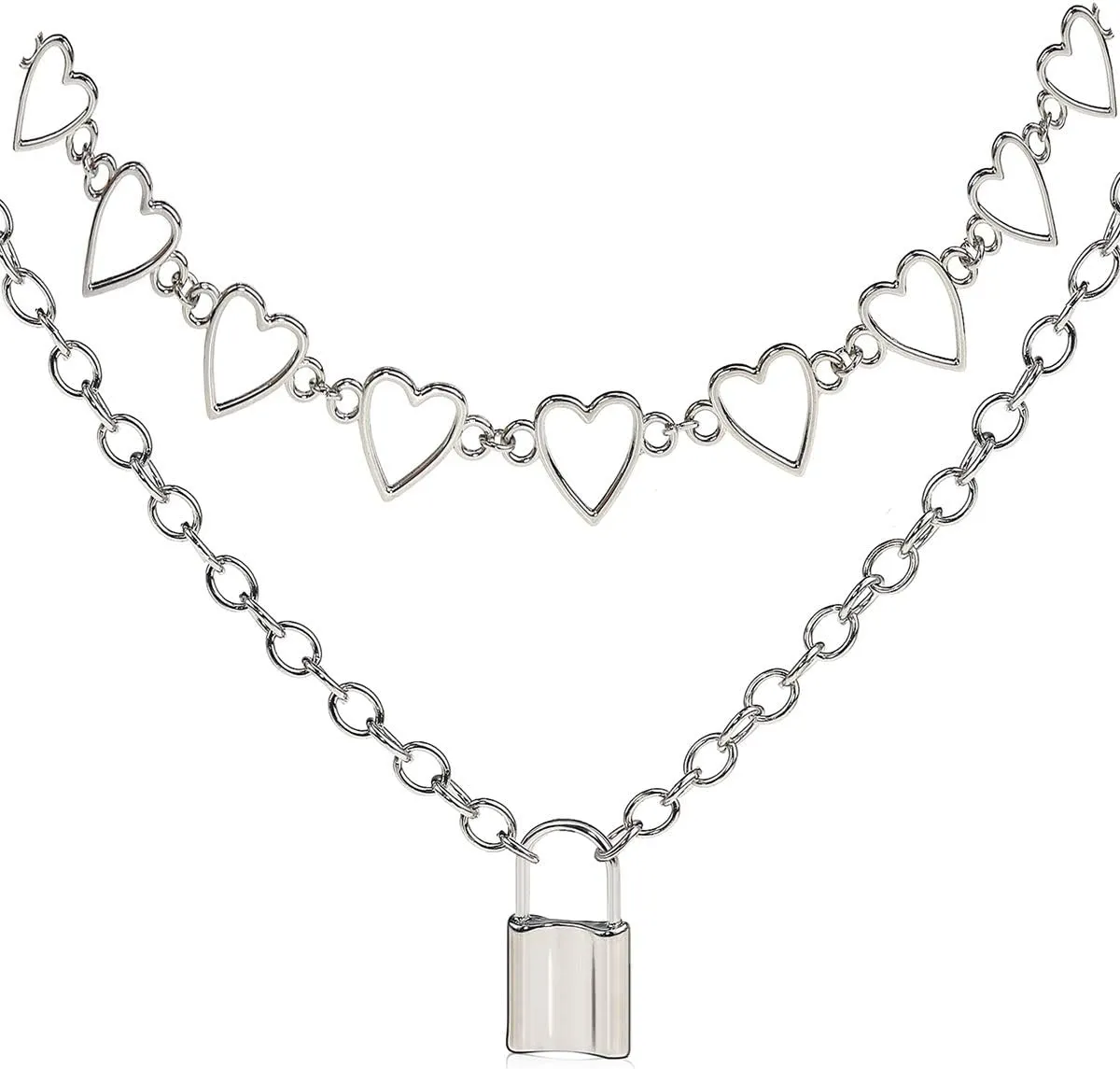 Suyi Choker Necklace - Simple Geometric Circle Choker Statement Clavicle Necklace for Women Necklace Jewerly