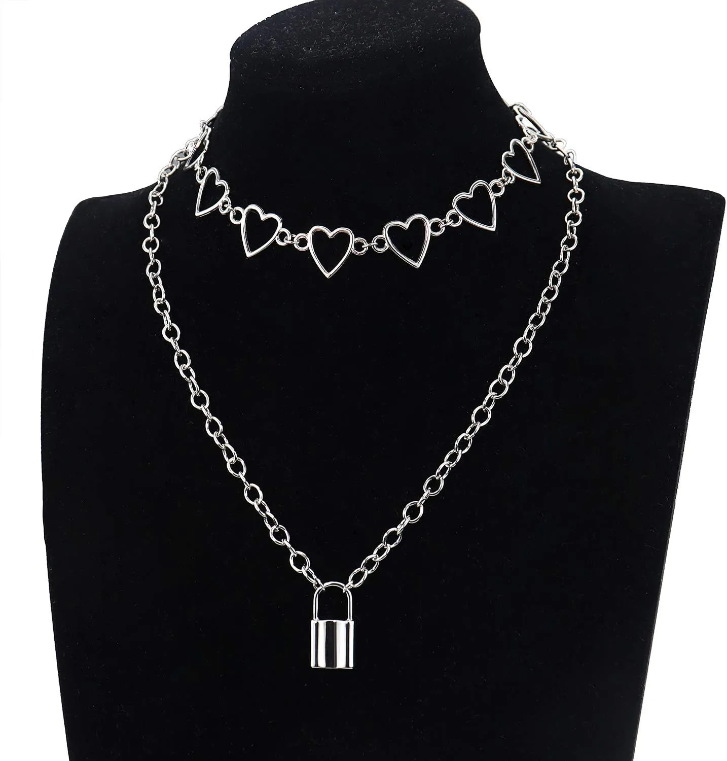 Suyi Choker Necklace - Simple Geometric Circle Choker Statement Clavicle Necklace for Women Necklace Jewerly