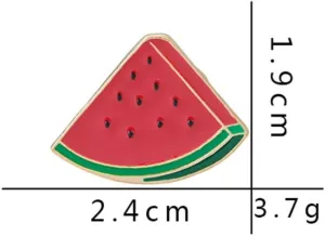 Sweet Watermelon Enamel Pin Brooch Lapel Pin Badge Students Fresh Art Enamel Pin Collection Art Brooches for Women Lapel Pins Badge Collar Jewelry