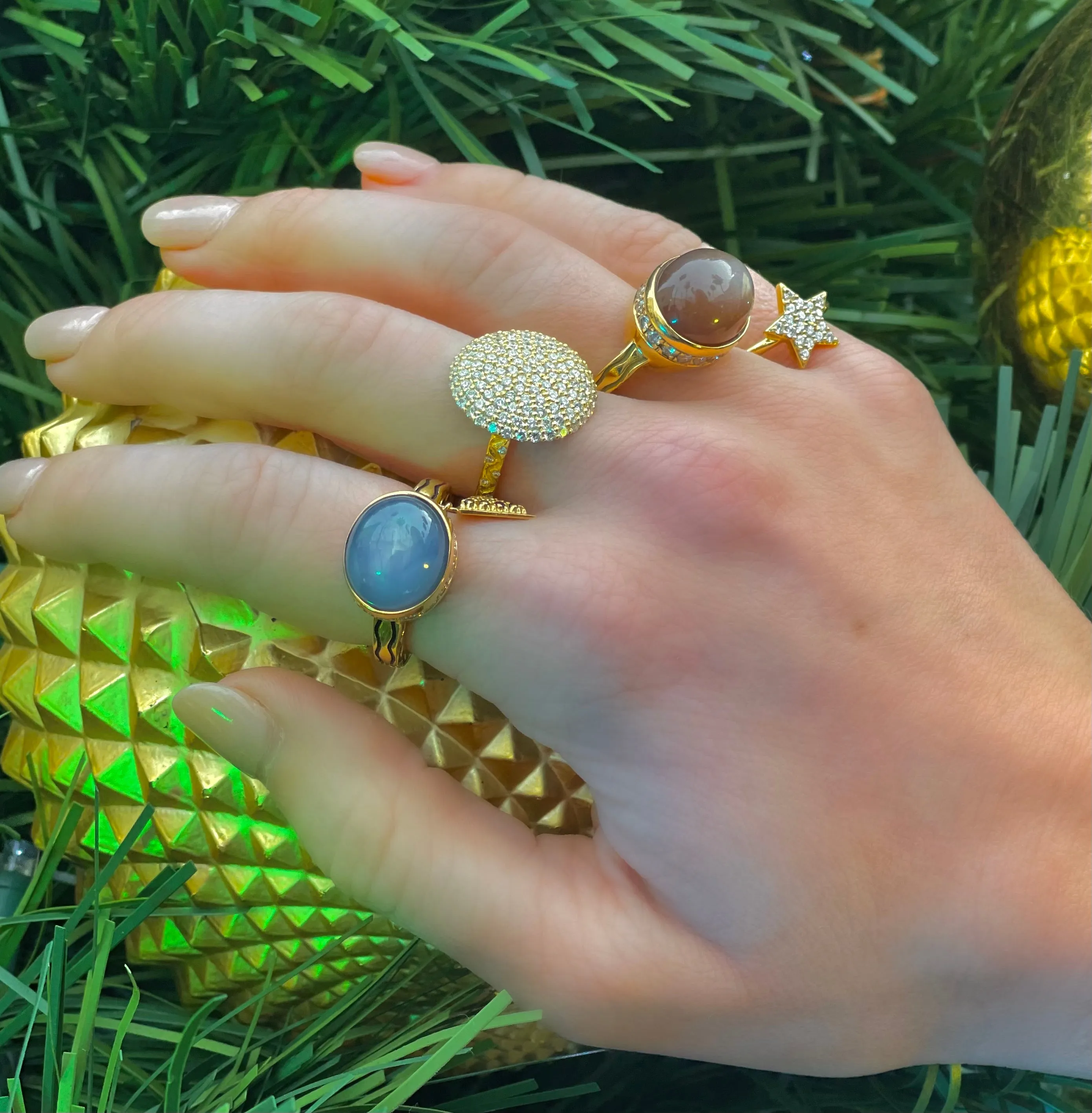 Talas Chocolate Moonstone Ring