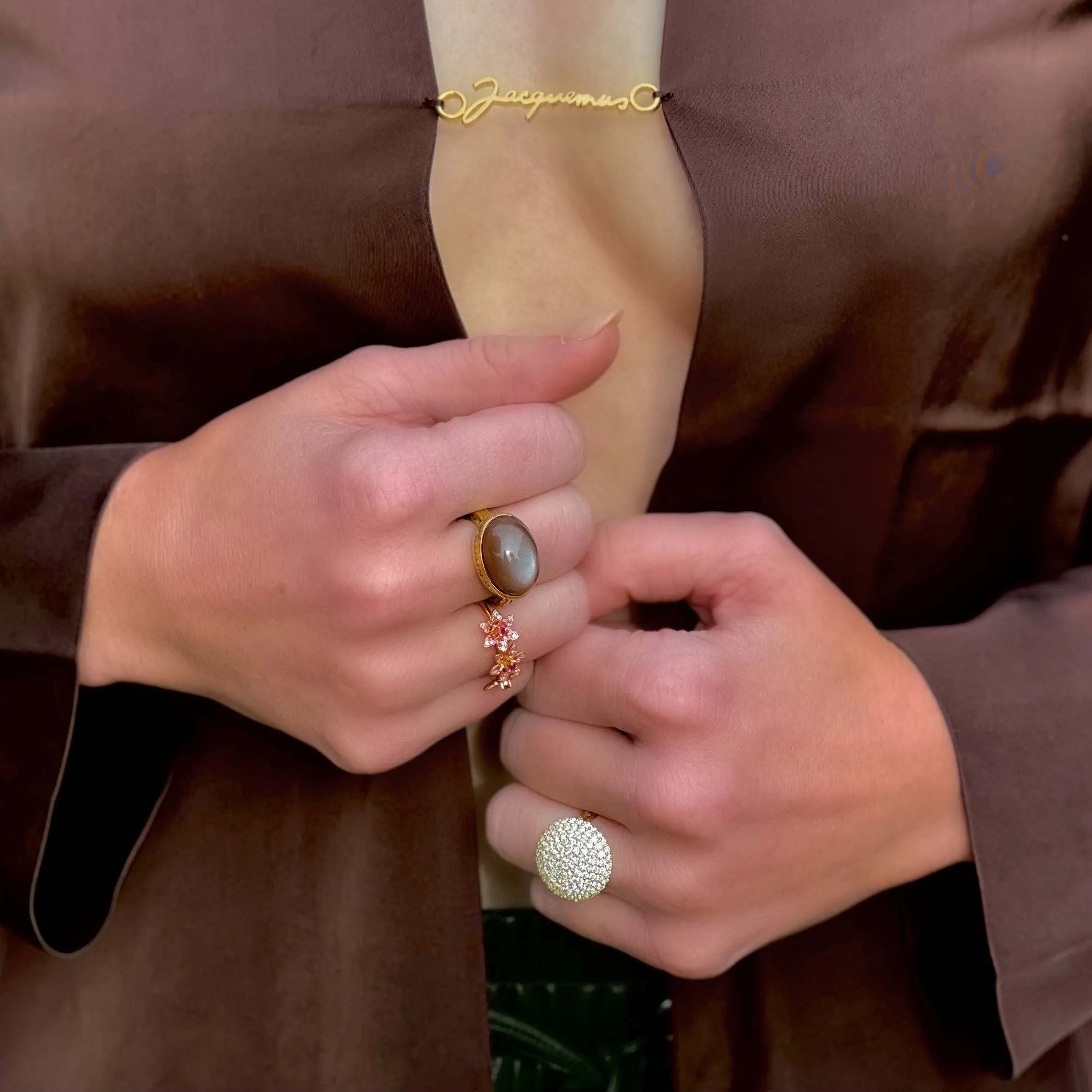 Talas Chocolate Moonstone Ring