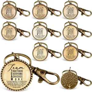 Team Thank You Gifts Bulk Employee Appreciation Keychains for Staff Best Team Gifts
