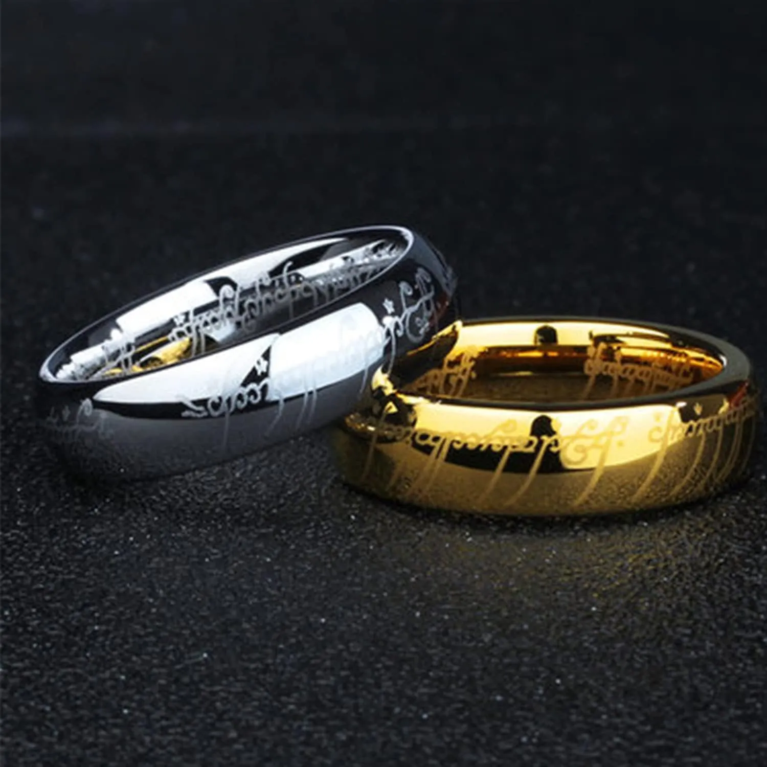 The One Ring to Rule Them All For Men & Women,Lord of The Rings, Hobbit Stainless Steel Rings of Power