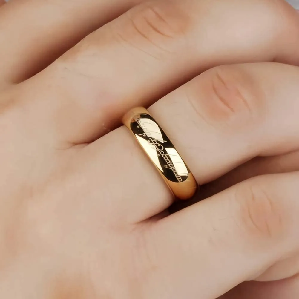 The One Ring to Rule Them All For Men & Women,Lord of The Rings, Hobbit Stainless Steel Rings of Power