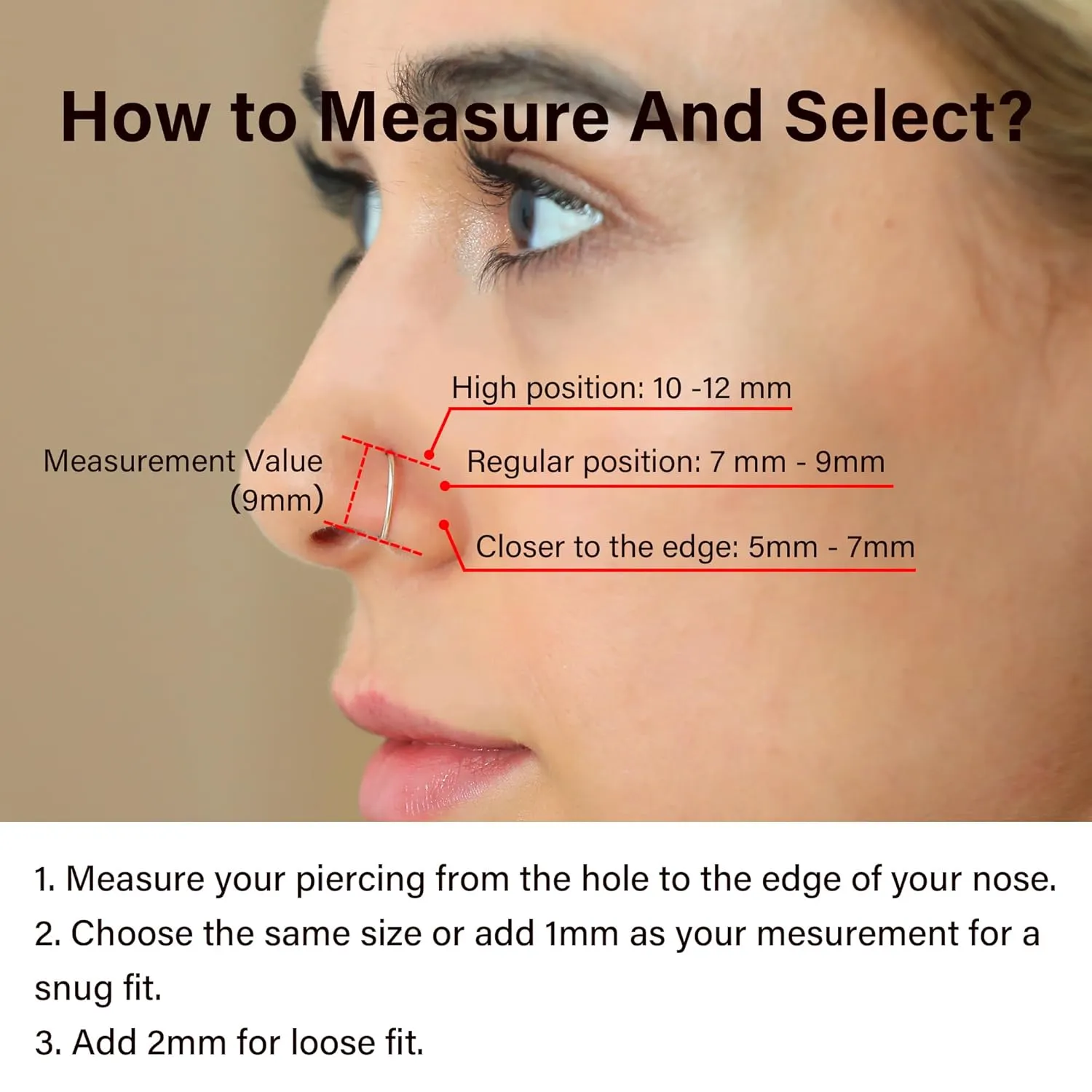 Thin Nose Rings Hoops for Women/Men,Tiny Small Gold Nose Rings 24g for Nose Piercings (1pc - 24 gauge - 6mm,14K Gold Filled)