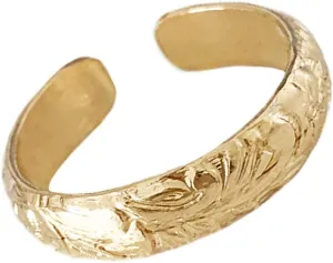 Toe Ring | Gold Coast 14K Gold Filled Adjustable Toe Ring | Attire for Your Toes | Gold Toe Rings for Women | Gold Foot Jewelry
