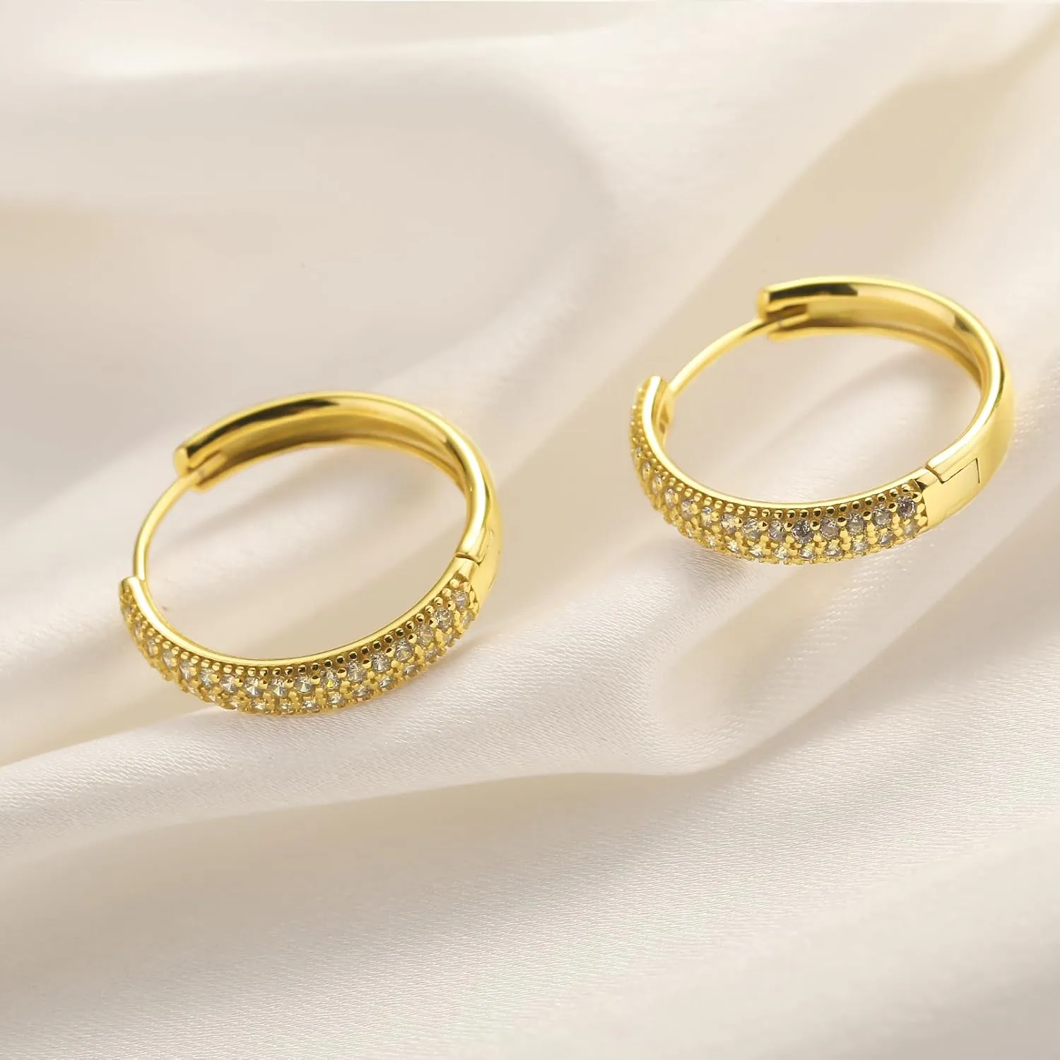 ToHeart Gold Huggies Earrings for Women Small Gold Hoop Earrings