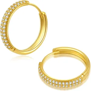 ToHeart Gold Huggies Earrings for Women Small Gold Hoop Earrings