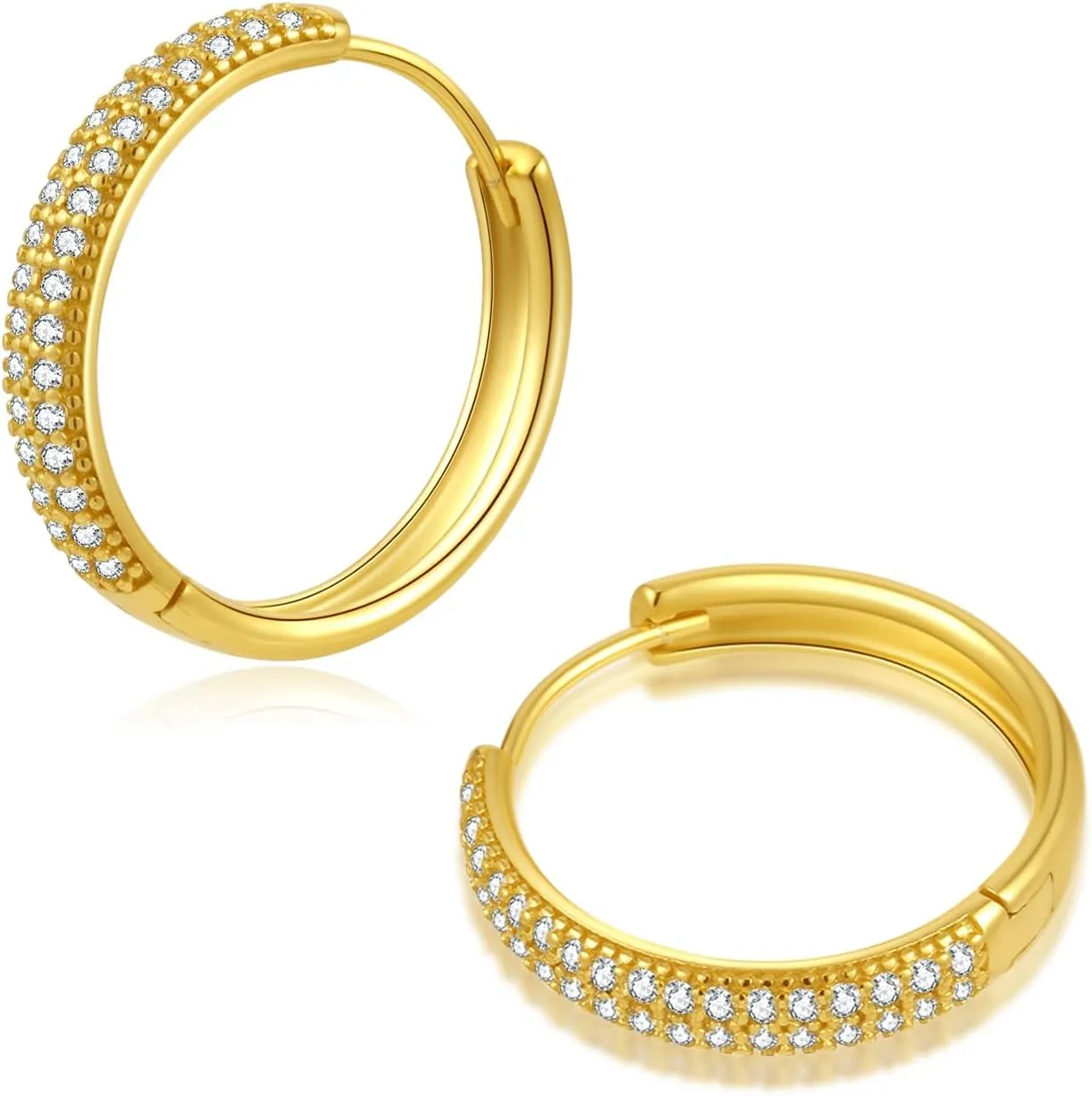 ToHeart Gold Huggies Earrings for Women Small Gold Hoop Earrings