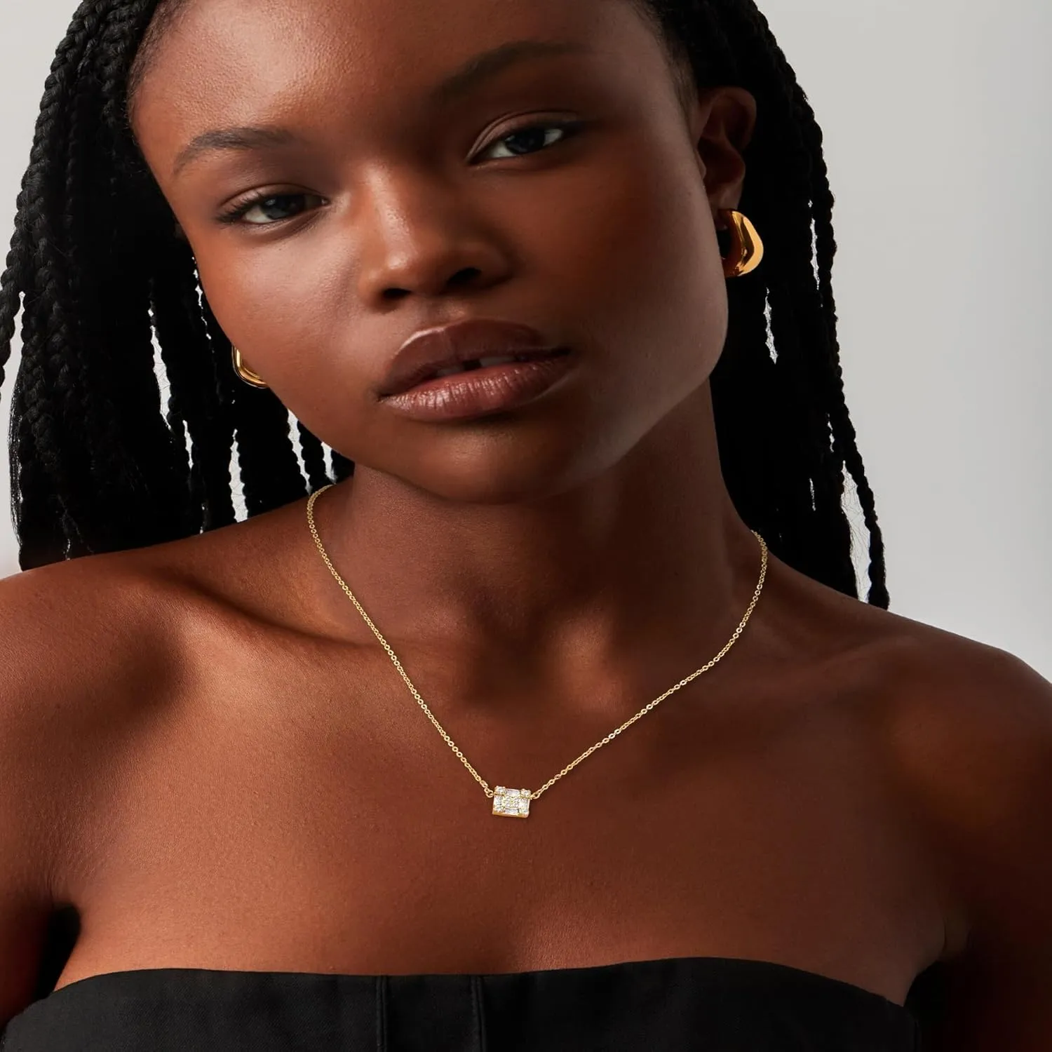 Trendy 14K Gold Plated Diamond Necklaces for Women - Birthstone Necklace for Women Mothers Dainty Gold Necklace Blue Green Cubic Zirconia Pendant Necklace Birthday Gifts for Women Jewelry Gift
