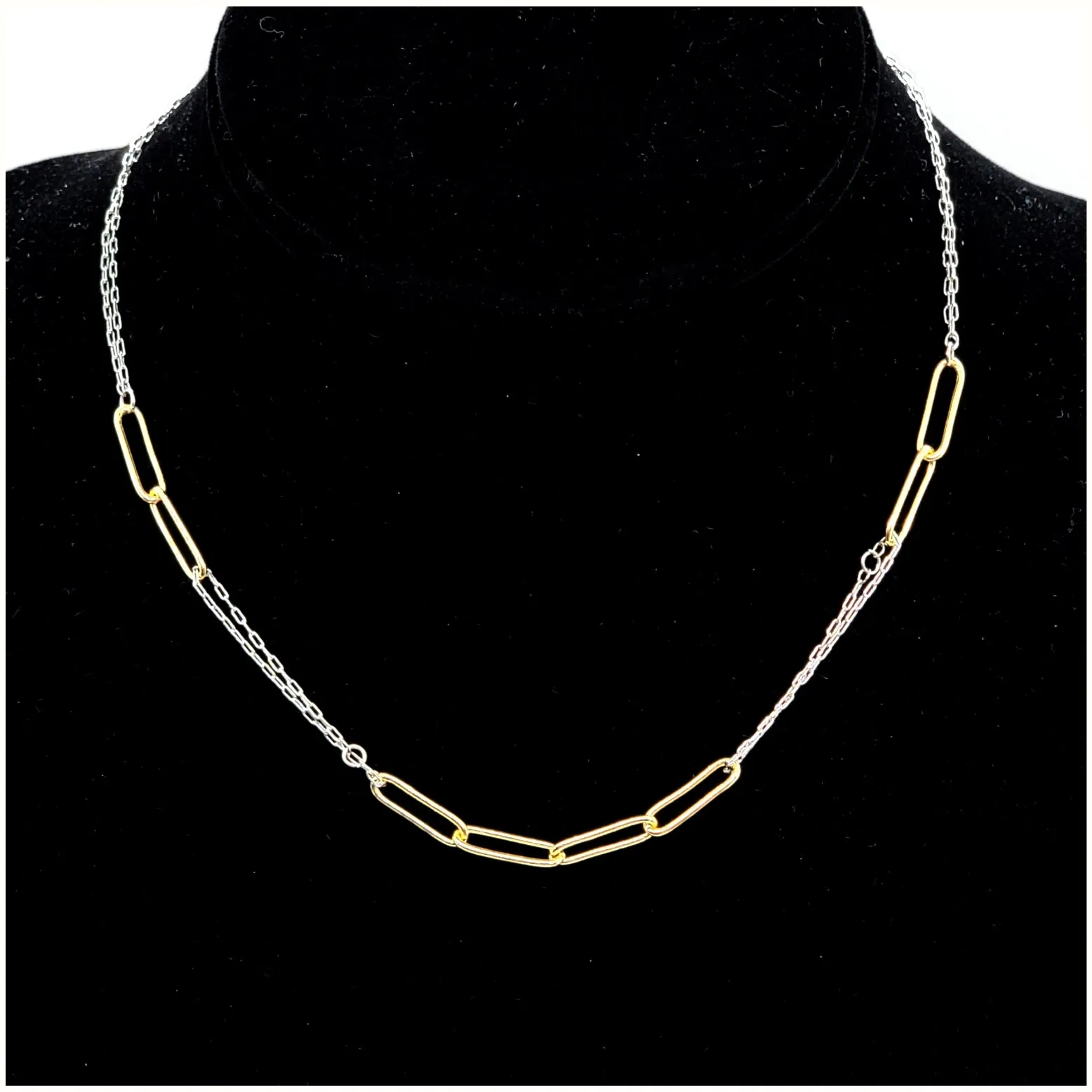 Two-Tone Chain Necklace