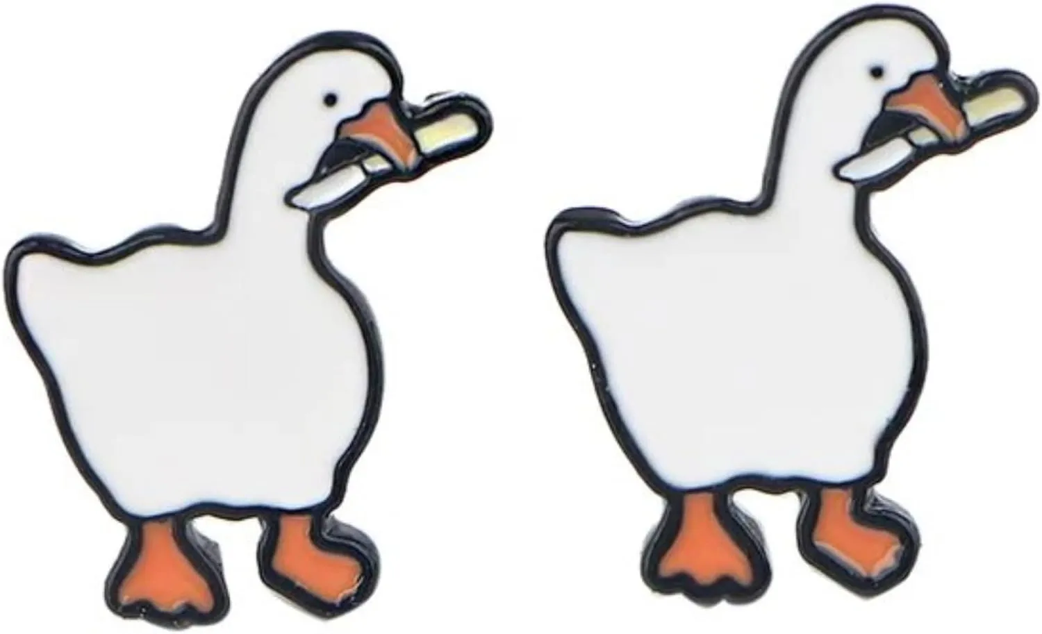 Untitled Goose Game by House House Video Game Stud Earrings Ear Rings Cute Kawaii Cosplay