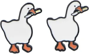 Untitled Goose Game by House House Video Game Stud Earrings Ear Rings Cute Kawaii Cosplay