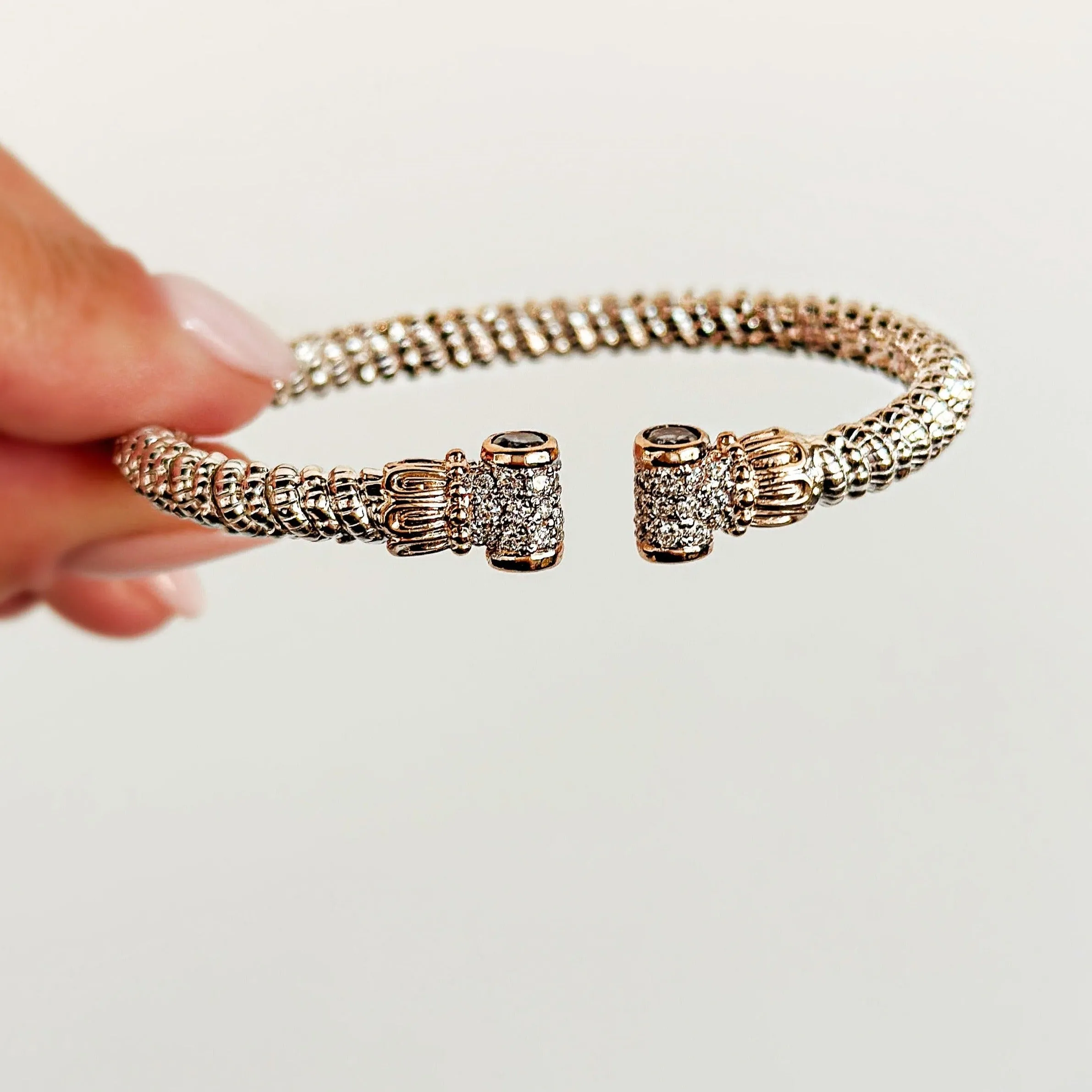 Vahan 14K Gold & Sterling Silver Bracelet with Iolite and Diamonds 23678DIO04