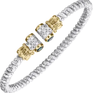 Vahan 14K Gold & Sterling Silver Bracelet with Iolite and Diamonds 23678DIO04
