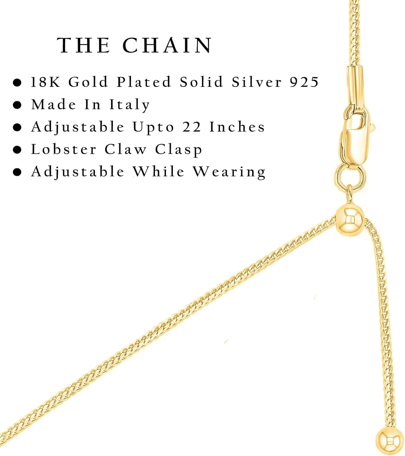 Womens Solid Sterling Silver Cross Necklace and Adjustable Chain - Ready To Give Gift In Box