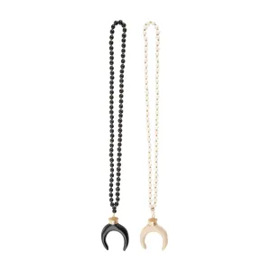 Wood Moon Necklace