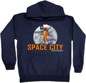 Xtreme Apparrel Crush City - Houston Space Astronaut Kid's Hoodie for Baseball Fans