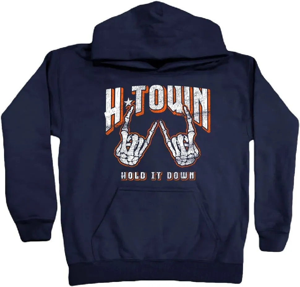 Xtreme Apparrel Crush City - Houston Space Astronaut Kid's Hoodie for Baseball Fans