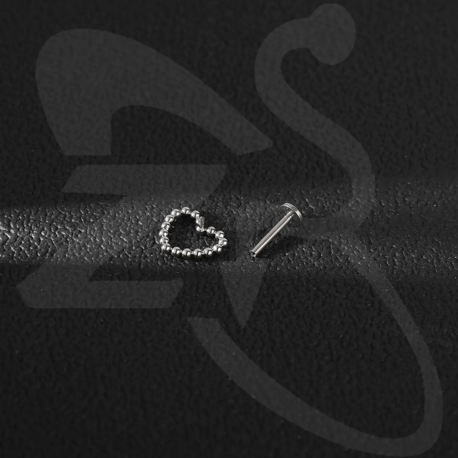 ZS ASTM F136 Titanium 16G 8mm Piercing Jewelry for Conch, Tragus, Helix, Lip, Labret, Earlobe - Hypoallergenic Internally Threaded Flat Back Cartilage Stud Earring