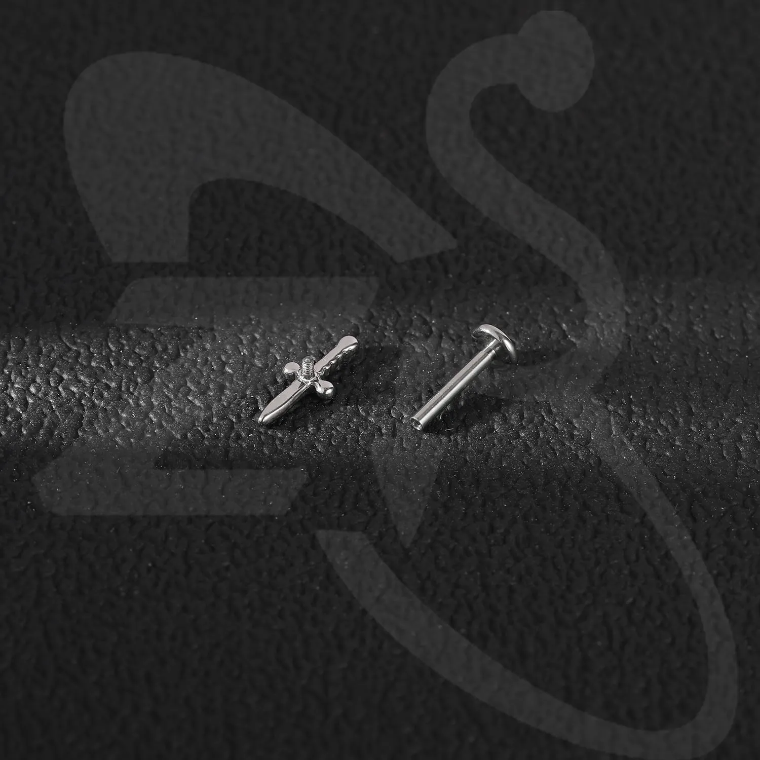 ZS ASTM F136 Titanium 16G 8mm Piercing Jewelry for Conch, Tragus, Helix, Lip, Labret, Earlobe - Hypoallergenic Internally Threaded Flat Back Cartilage Stud Earring