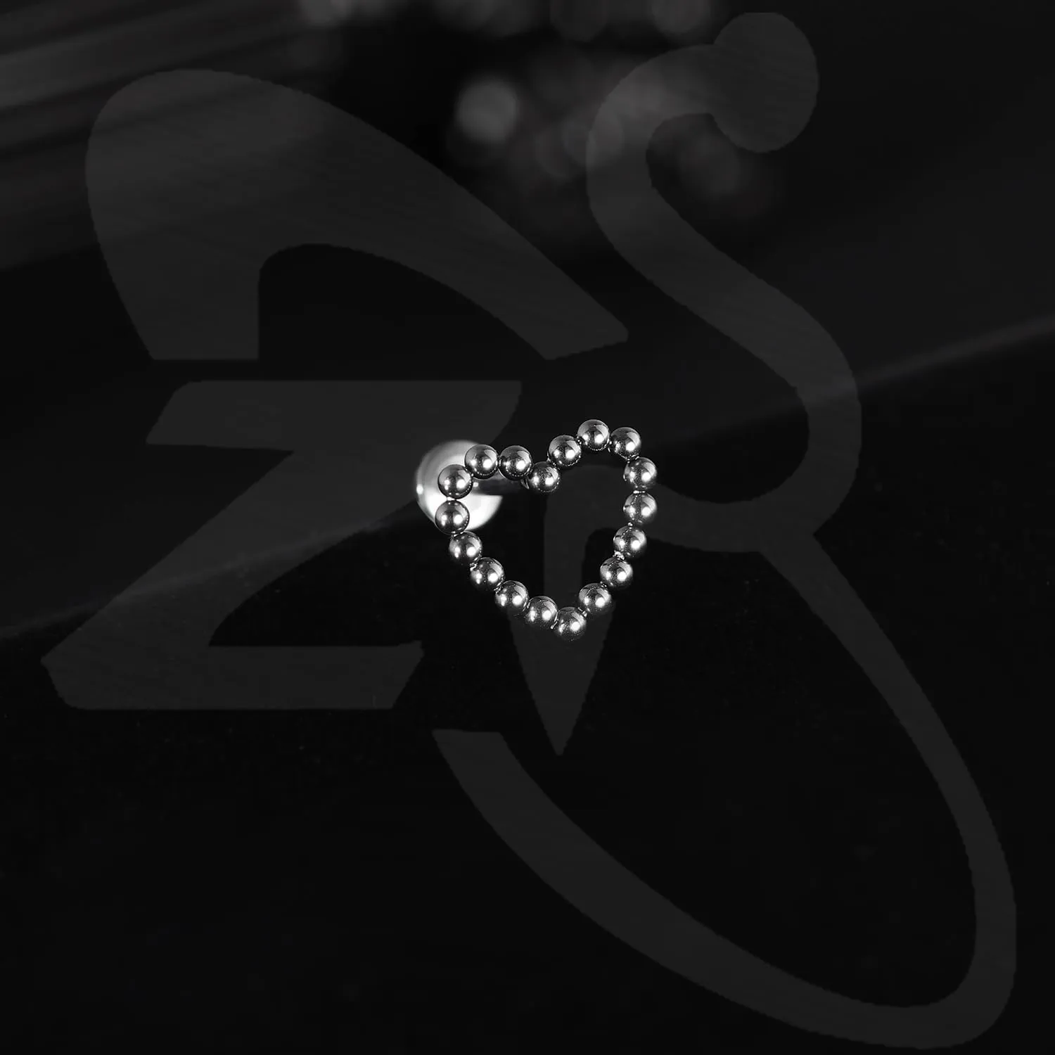 ZS ASTM F136 Titanium 16G 8mm Piercing Jewelry for Conch, Tragus, Helix, Lip, Labret, Earlobe - Hypoallergenic Internally Threaded Flat Back Cartilage Stud Earring