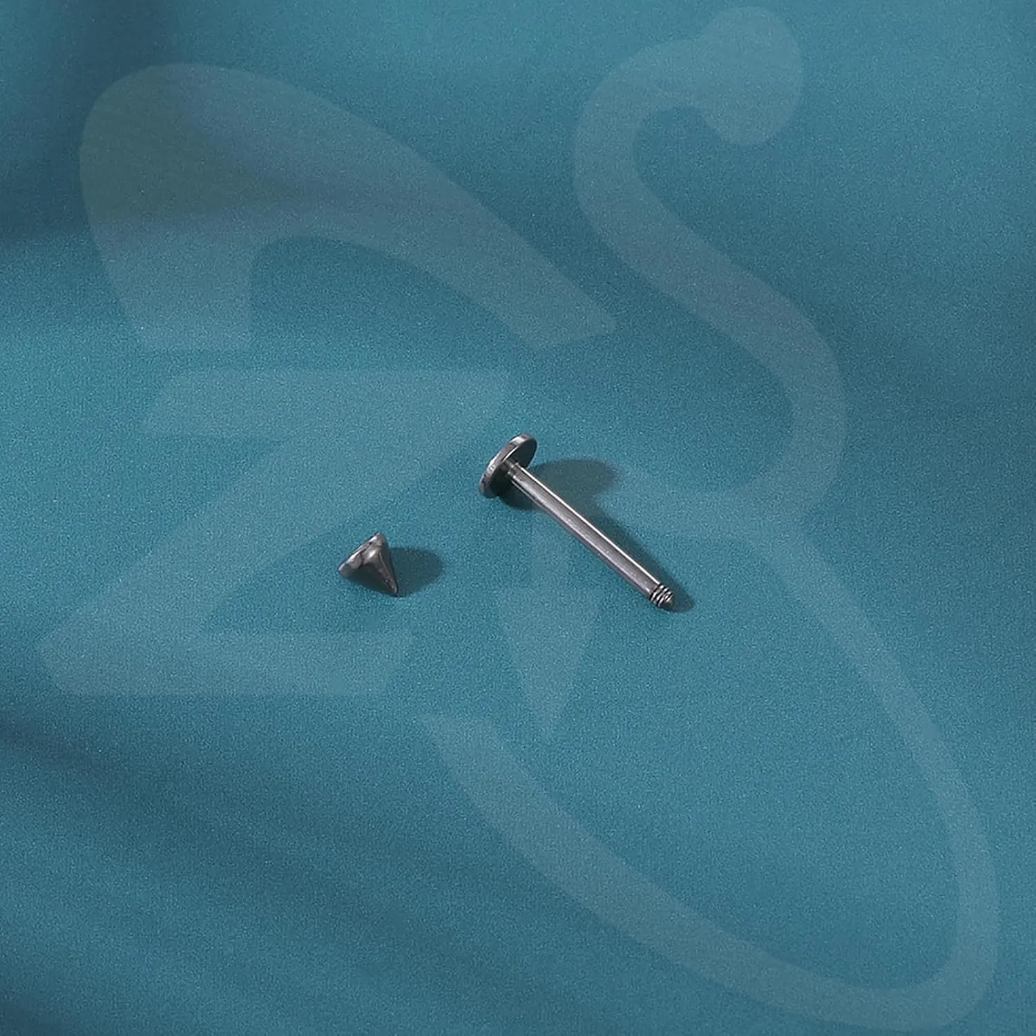 ZS ASTM F136 Titanium 16G 8mm Piercing Jewelry for Conch, Tragus, Helix, Lip, Labret, Earlobe - Hypoallergenic Internally Threaded Flat Back Cartilage Stud Earring