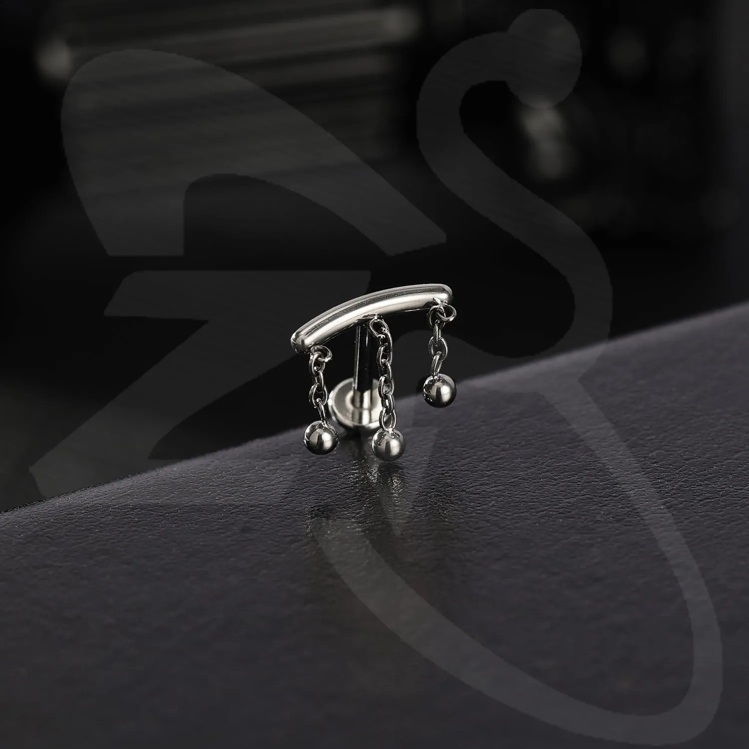 ZS ASTM F136 Titanium 16G 8mm Piercing Jewelry for Conch, Tragus, Helix, Lip, Labret, Earlobe - Hypoallergenic Internally Threaded Flat Back Cartilage Stud Earring