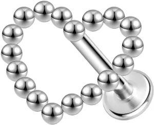 ZS ASTM F136 Titanium 16G 8mm Piercing Jewelry for Conch, Tragus, Helix, Lip, Labret, Earlobe - Hypoallergenic Internally Threaded Flat Back Cartilage Stud Earring